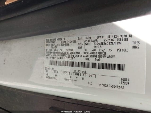 2020 FORD TRANSIT-250 9