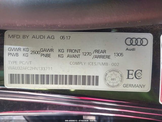 2017 AUDI A7 3.0T TECHNIK 9