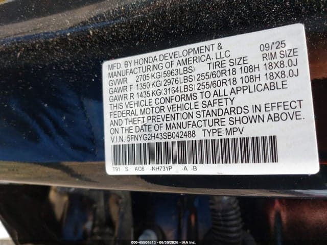 2025 HONDA PILOT EX-L 9