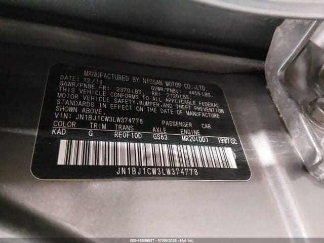 2020 NISSAN ROGUE SPORT S AWD XTRONIC CVT 9
