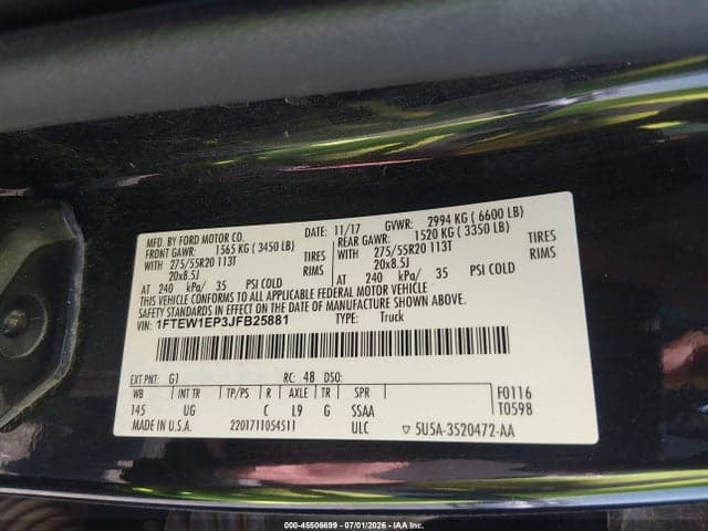2018 FORD F-150 XLT 9
