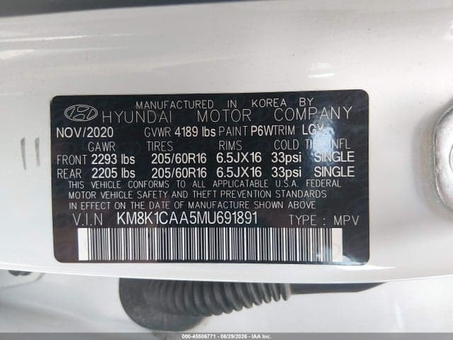 2021 HYUNDAI KONA SE 9