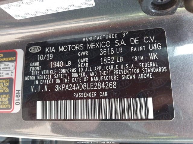 2020 KIA RIO S 9