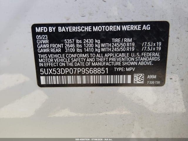 2023 BMW X3 XDRIVE30I 10