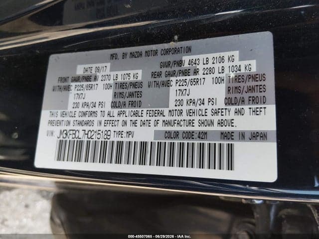 2017 MAZDA CX-5 TOURING 9