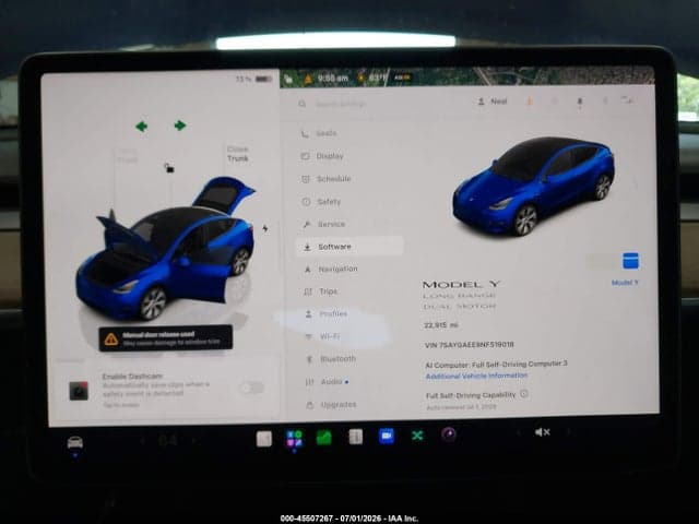 2022 TESLA MODEL Y LONG RANGE DUAL MOTOR ALL-WHEEL DRIVE 7