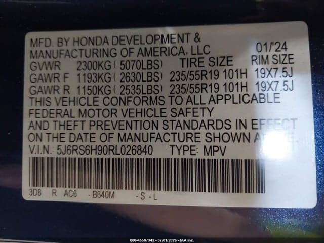 2024 HONDA CR-V HYBRID SPORT TOURING 9