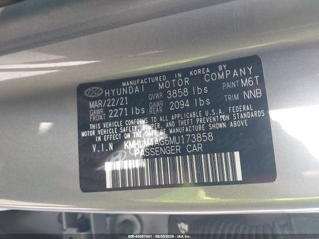 2021 HYUNDAI ELANTRA SEL 9