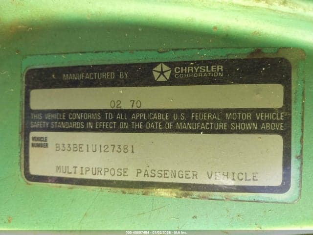 1972 DODGE RAM VAN 9