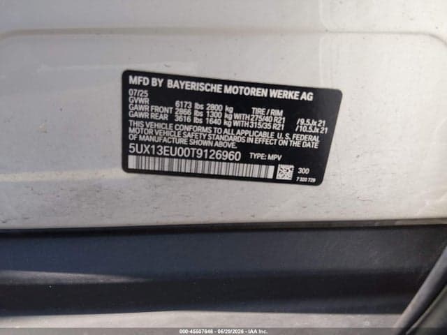 2026 BMW X5 SDRIVE40I 9