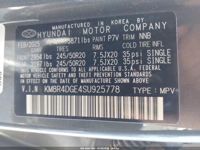 2025 HYUNDAI PALISADE SEL PREMIUM 9