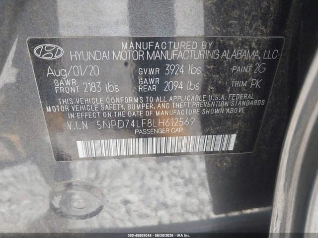 2020 HYUNDAI ELANTRA SE 9