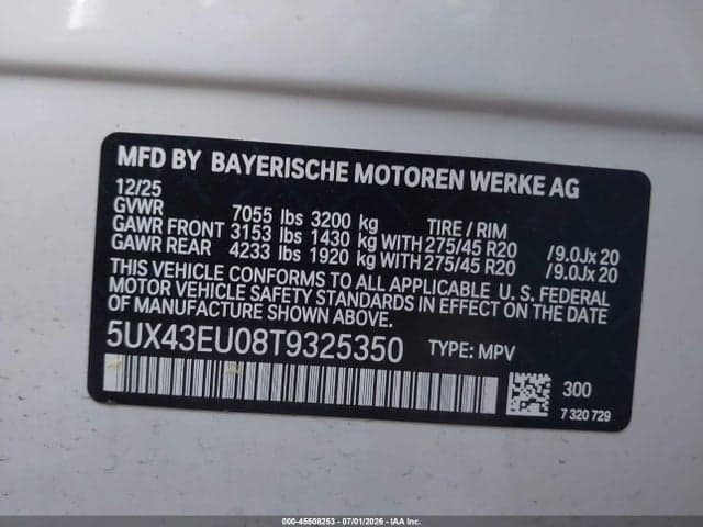 2026 BMW X5 PHEV XDRIVE50E 9