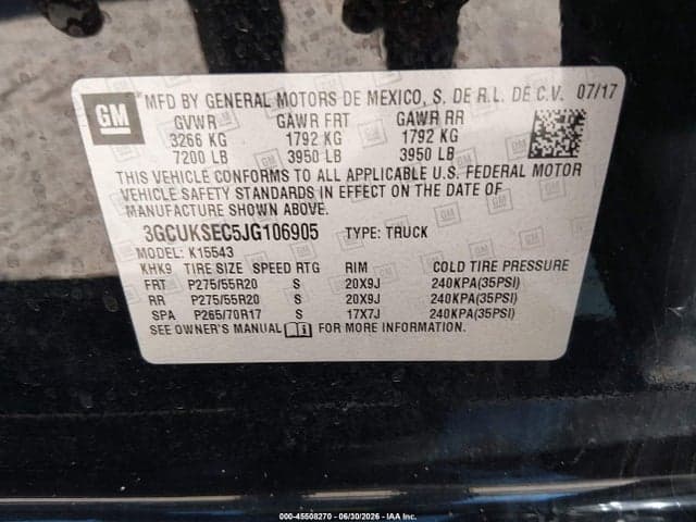 2018 CHEVROLET SILVERADO 1500 2LZ 9