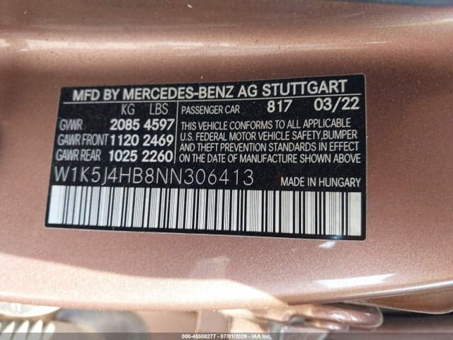2022 MERCEDES-BENZ CLA 250 COUPE 4MATIC 9
