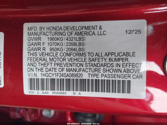 2025 HONDA ACCORD LX 9