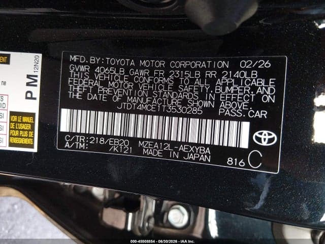 2026 TOYOTA COROLLA XSE 9
