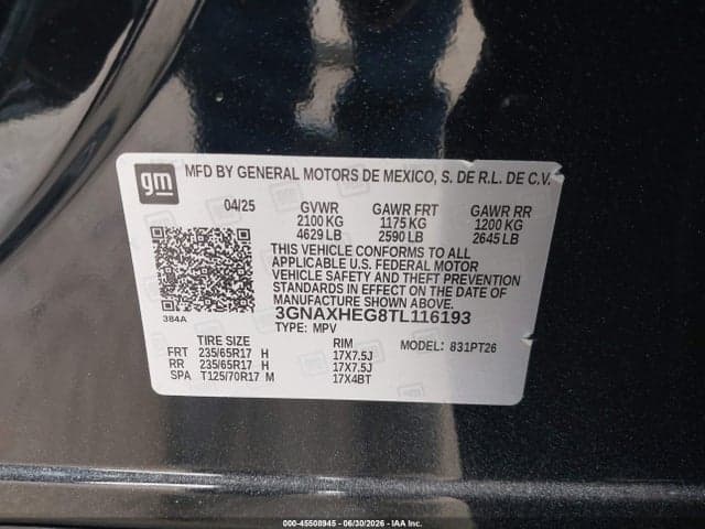 2026 CHEVROLET EQUINOX FWD LT 9