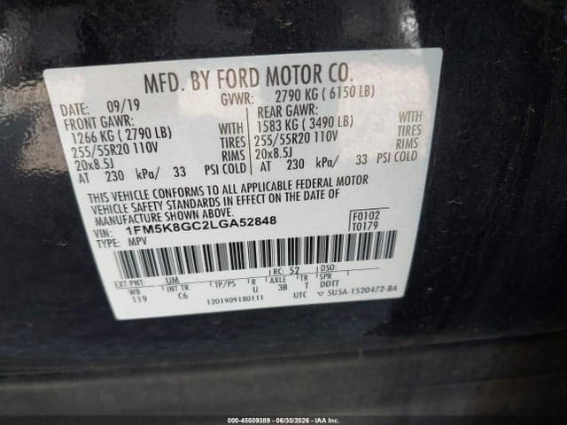 2020 FORD EXPLORER ST 9