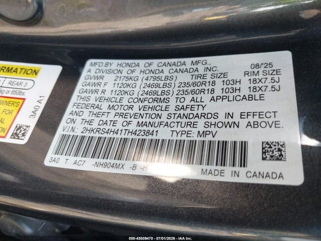 2026 HONDA CR-V EX AWD 9