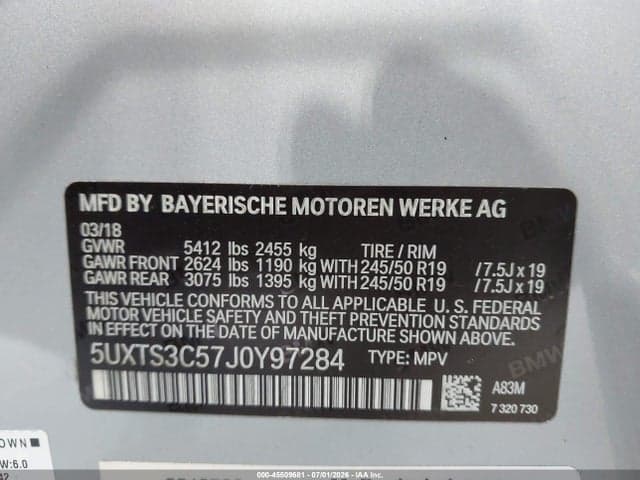 2018 BMW X3 M40I 9