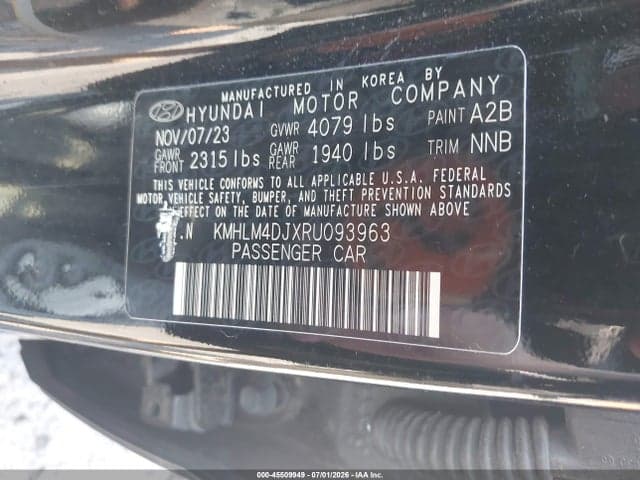 2024 HYUNDAI ELANTRA HYBRID BLUE 9