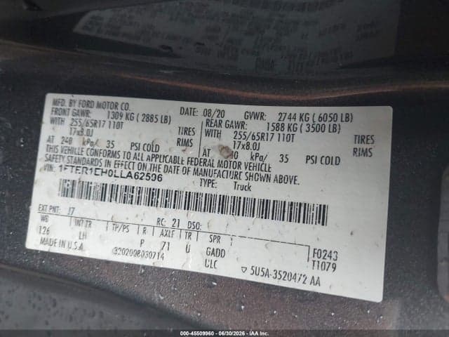 2020 FORD RANGER XLT 9