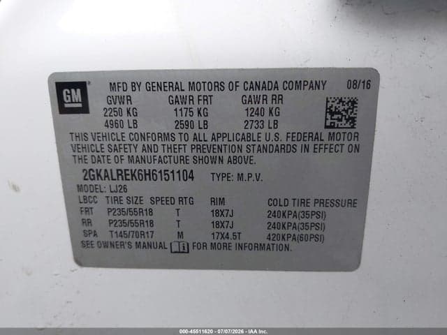 2017 GMC TERRAIN DENALI 9