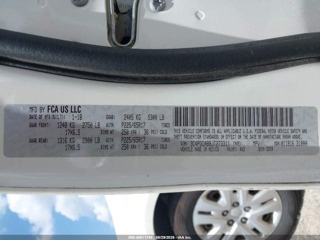 2018 DODGE JOURNEY SE 9