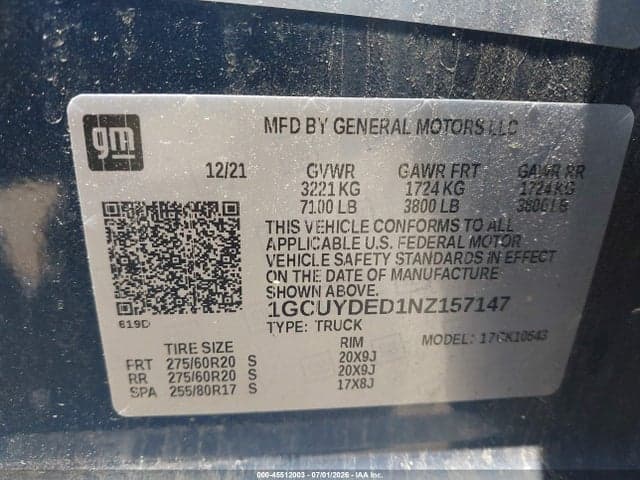 2022 CHEVROLET SILVERADO 1500 LTD 4WD SHORT BED LT 9