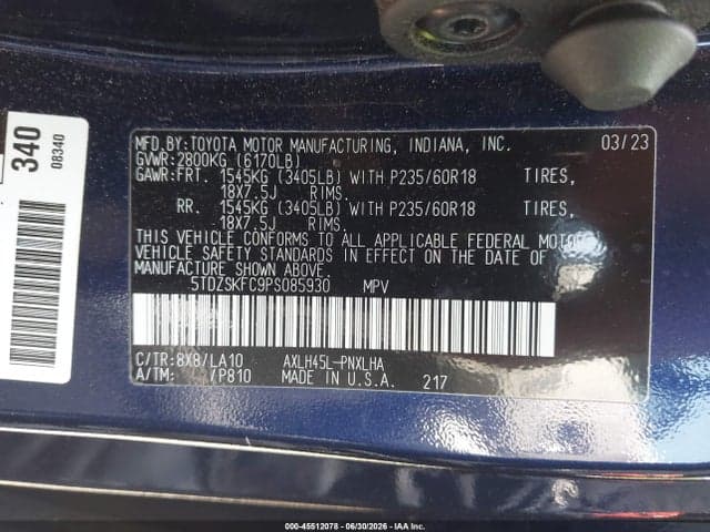 2023 TOYOTA SIENNA LIMITED 9