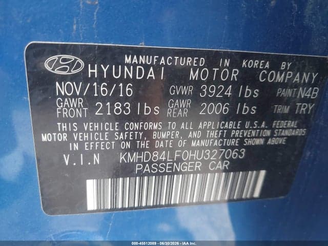2017 HYUNDAI ELANTRA VALUE EDITION 9