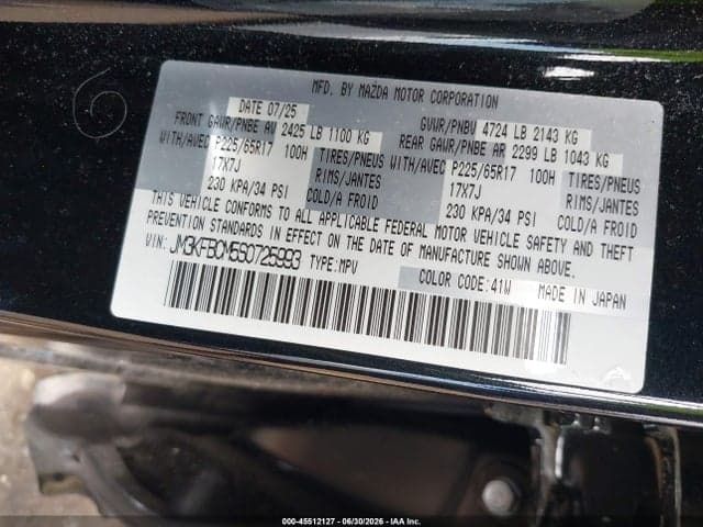 2025 MAZDA CX-5 2.5 S PREFERRED 9
