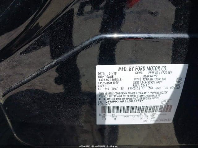 2018 FORD EDGE SPORT 9