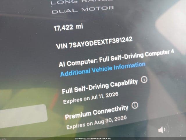 2026 TESLA MODEL Y ALL-WHEEL DRIVE/LONG RANGE LAUNCH SERIES/PREMIUM ALL-WHEEL DRIVE 7