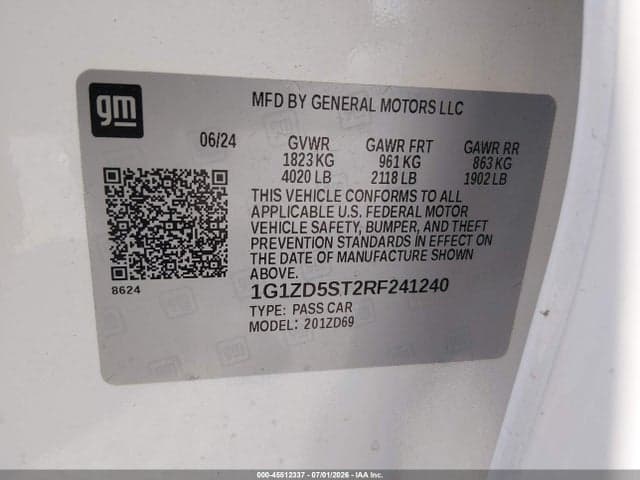 2024 CHEVROLET MALIBU FWD 1LT 9