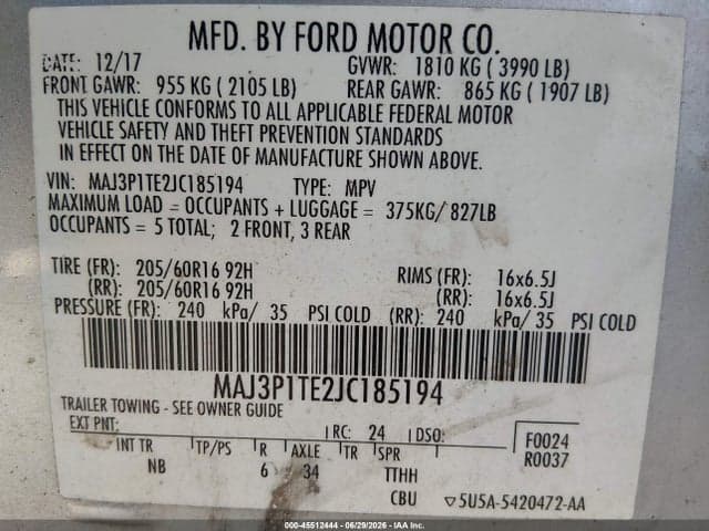 2018 FORD ECOSPORT SE 9
