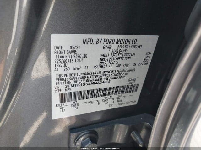 2021 FORD MUSTANG MACH-E SELECT 9