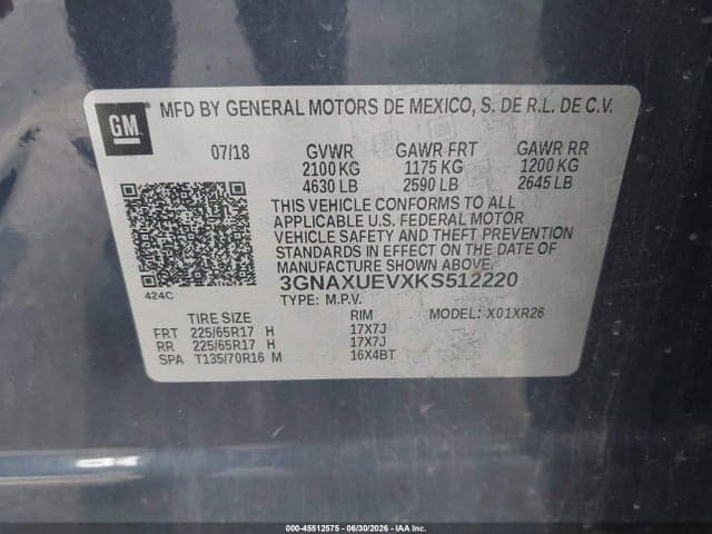 2019 CHEVROLET EQUINOX LT 9