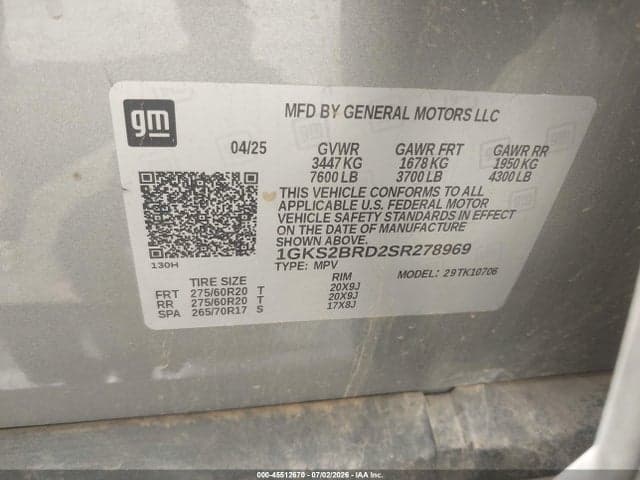 2025 GMC YUKON 4WD ELEVATION 9