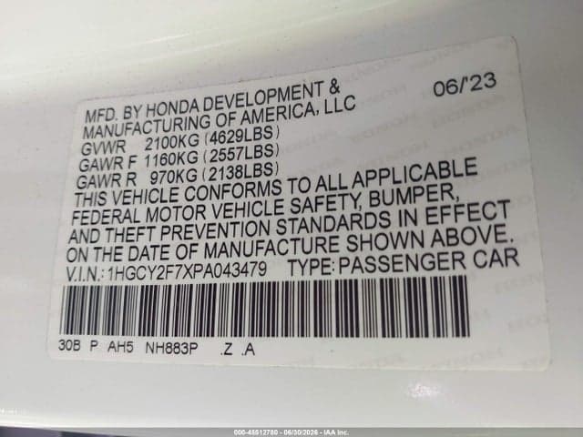 2023 HONDA ACCORD HYBRID SPORT-L 9