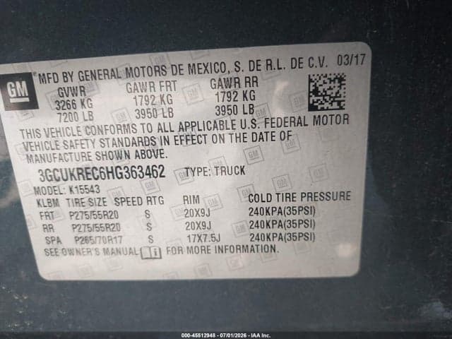 2017 CHEVROLET SILVERADO 1500 LT 9