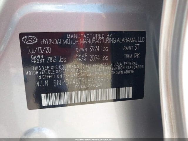2020 HYUNDAI ELANTRA SE 9