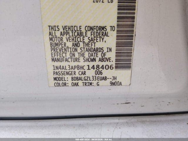 2017 NISSAN ALTIMA 2.5 S 9
