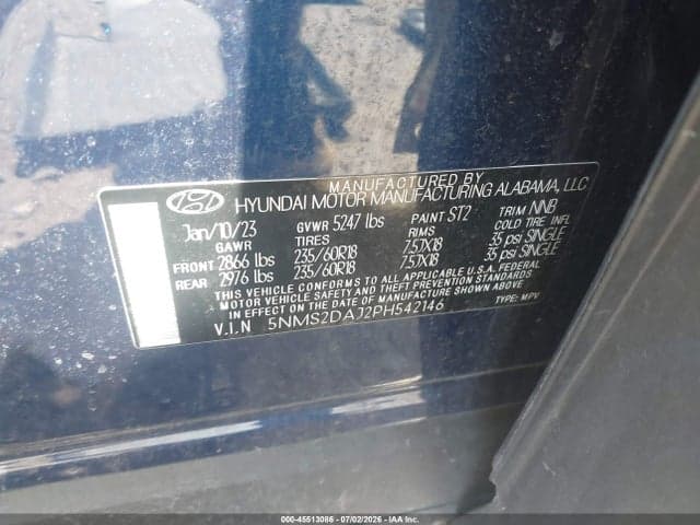 2023 HYUNDAI SANTA FE SEL 9