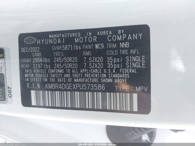 2023 HYUNDAI PALISADE SEL 9