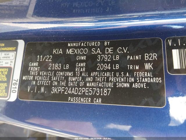 2023 KIA FORTE LXS 9