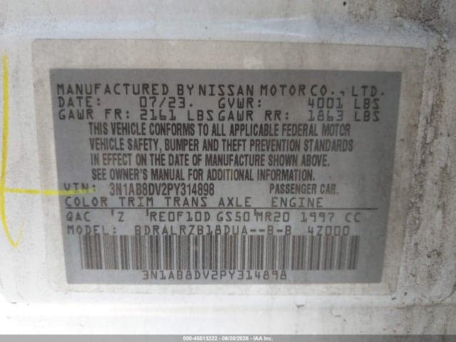 2023 NISSAN SENTRA SR XTRONIC CVT 10