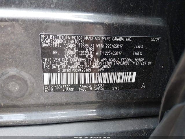 2025 TOYOTA RAV4 LE 9