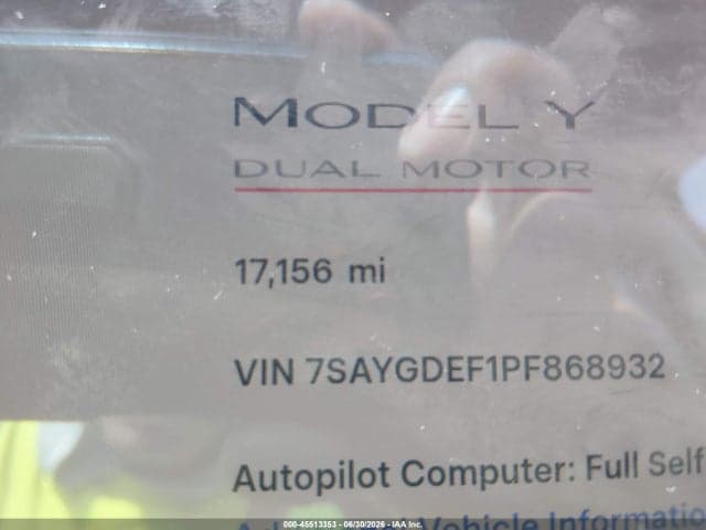 2023 TESLA MODEL Y PERFORMANCE DUAL MOTOR ALL-WHEEL DRIVE 7